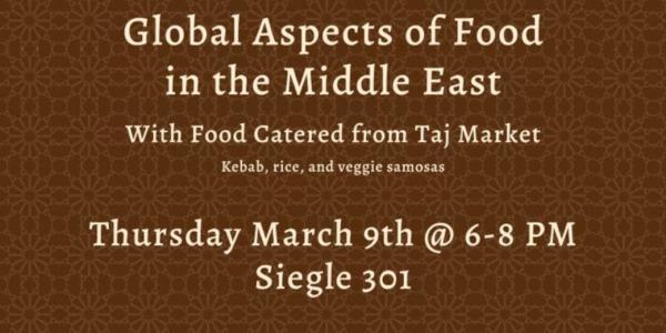Global Aspects of Food in the Middle East